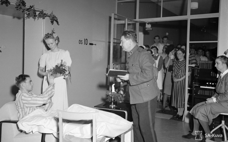 Invaliidihäät sotasairaalassa 1941